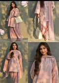 Pure Rayon Farshi 3 Piece Suit Set For Women | Summer Kurti Pant Chiffon Dupatta Coord Set | Plus Size Daily Wear Ethnic Outfit