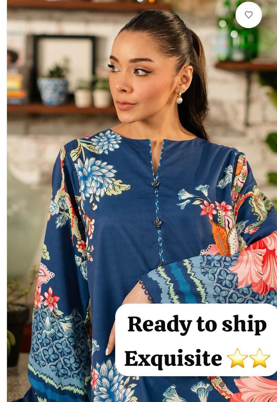 Printed 3 Piece Suit Set For Women | Soft Cotton Blend Top Crepe Pant Wow Cotton Dupatta Coord Set | Plus Size Designer Outfit