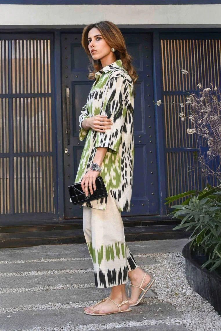 Summer Must Have Premium Linen Cotton 2 Piece Coord Set For Women | Luxury Holiday Edition Boutique Stitch Coords | Soft Daily Wear Plus Size Outfit