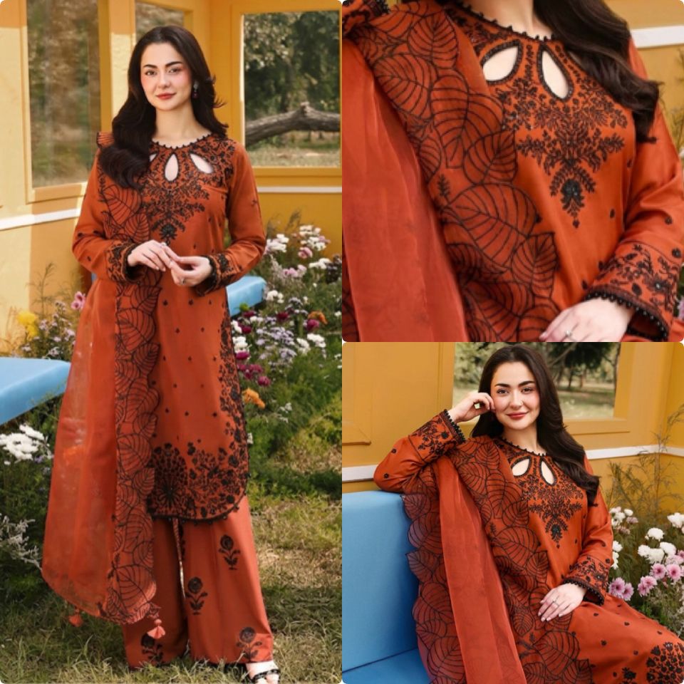 Designer Satin Rayon Palazzo Suit Set For Women | Embroidered Sequence Work Top Palazzo With Organza Silk Dupatta | Party Wear Ethnic Outfit