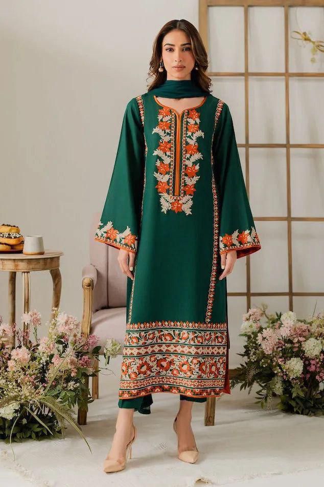 International Style Printed 3 Piece Suit Set For Women | Soft Cotton Blend Kurti Crepe Pant Chiffon Dupatta | Semi Occasion Designer Outfit
