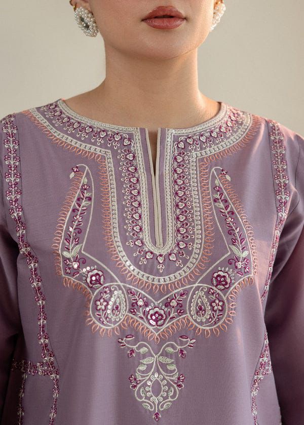 Luxury Korean Crepe Farshi Coord Set For Women | Heavy Embroidered Designer Holiday Wear Outfit | Boutique Style Premium Coords