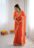 Bandhani Embroidered Saree