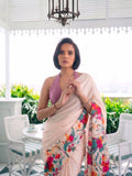 Floral Satin Silk Saree