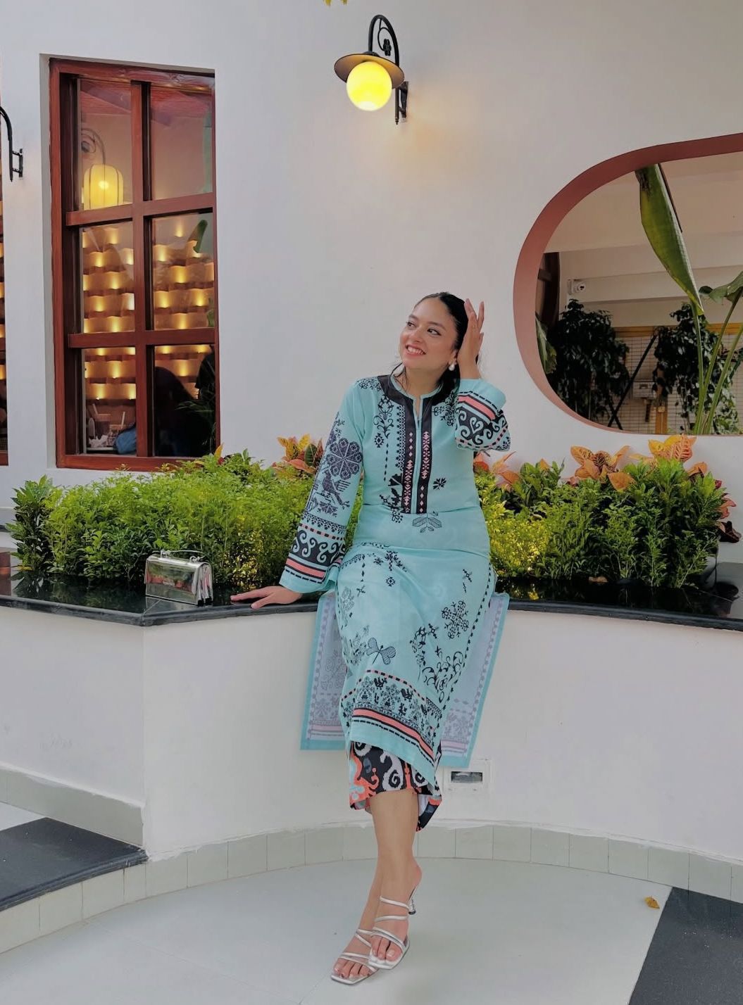 Blue Premium Swiss Cotton Co-Ord Set for Women | Boutique Stitching | Comfortable Fit