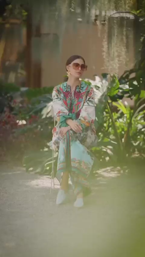 Premium Korean Crepe Printed Co-Ord Set for Women | Long Top Boutique Stitching