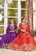 Premium Crepe Silk Lehenga Choli with Heavy Embroidery & Sequence Work