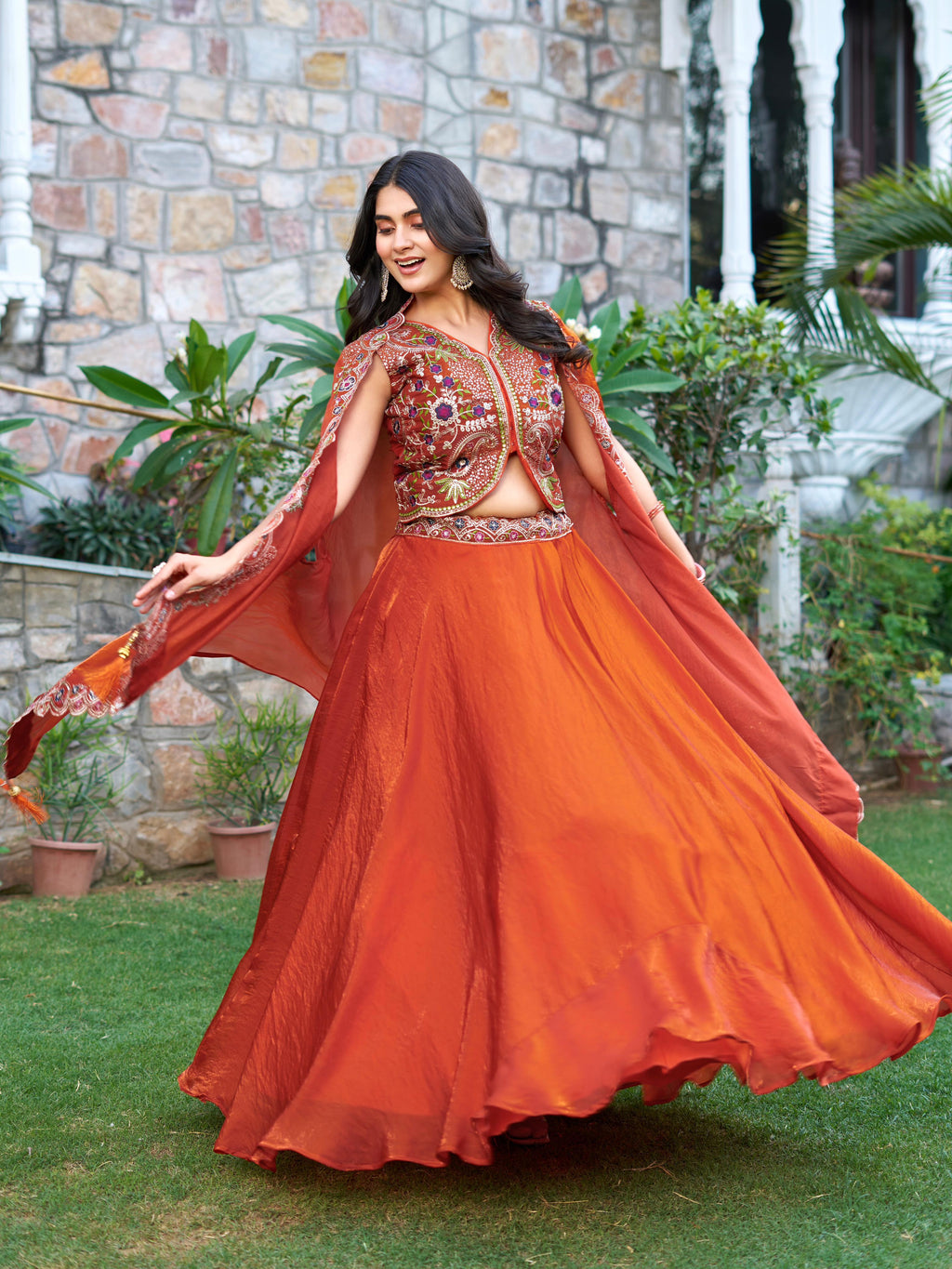 Designer Fendy Silk Lehenga Choli with Heavy Embroidery & 8.5 Meter Flair