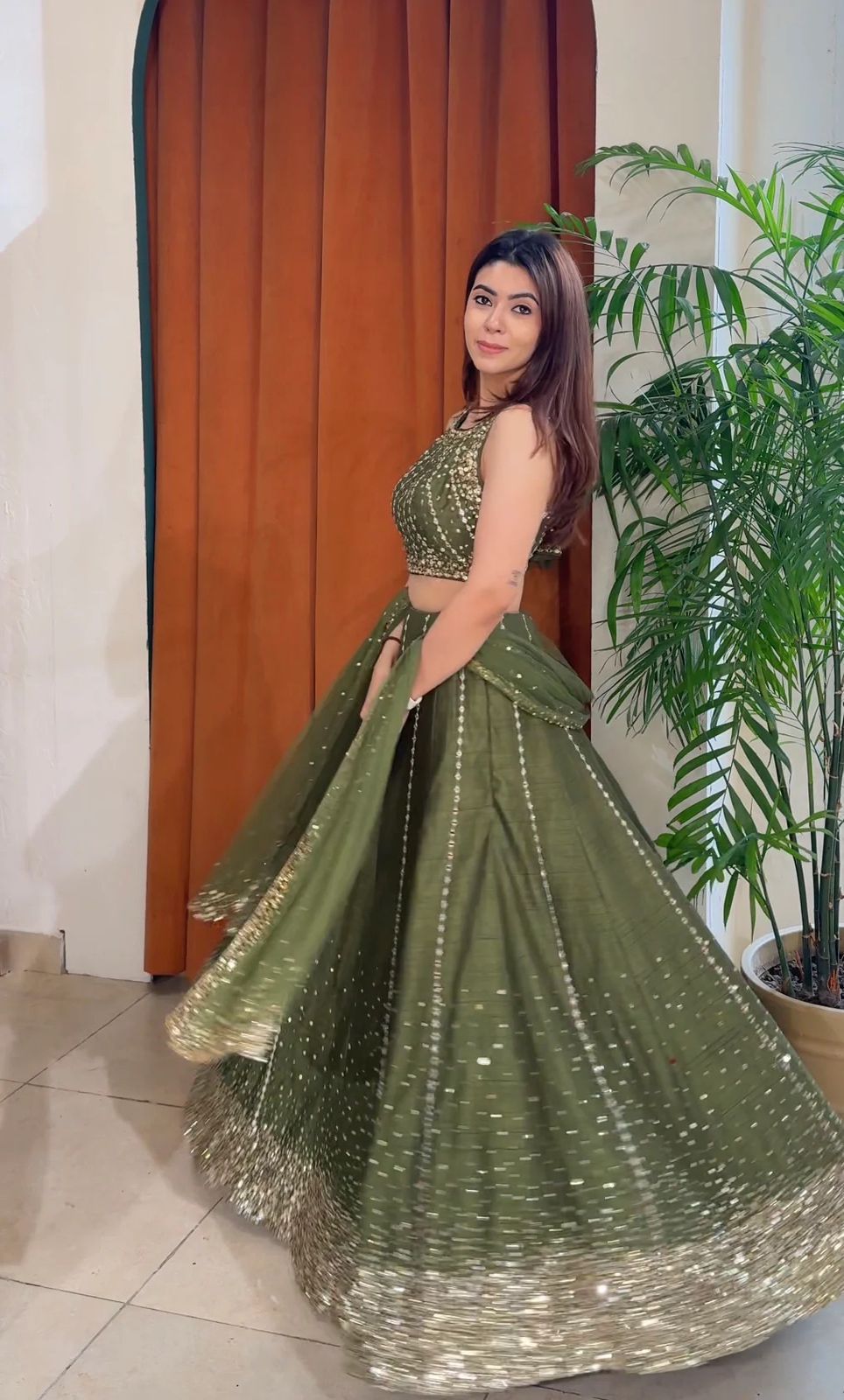 Wedding & Festive Thai Silk Lehenga with Net Dupatta