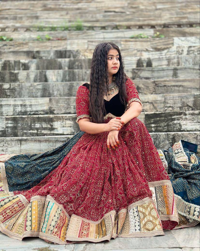 Rangrez Multicolor Patchwork Lehenga Choli Set